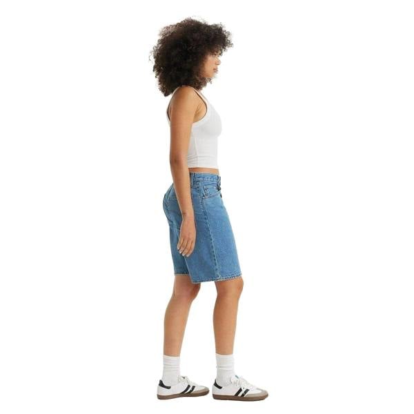 Levis Womens/Ladies Denim Baggy Jean Shorts - Blue - 