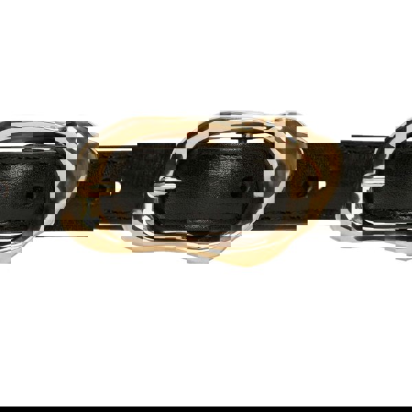 Alexander McQueen black leather double-wrap belt