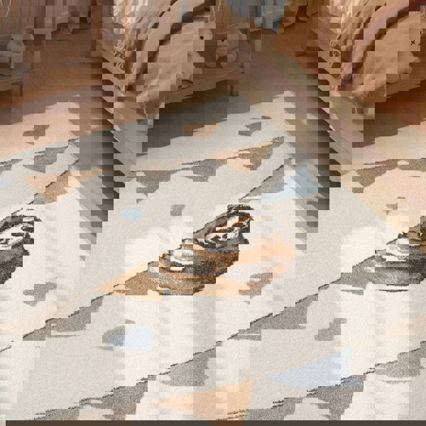 Boho Kids Walk like an Elephant Rainbow Party Rug