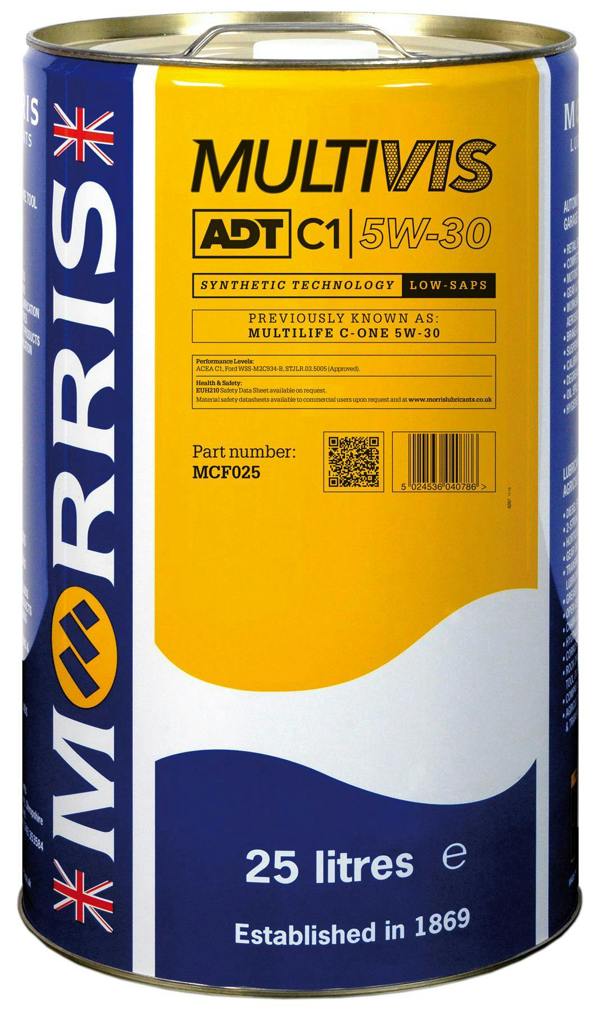 MORRIS 5w30 Fully Synthetic Engine Oil Low Saps ACEA C1, STJLR.03.5005