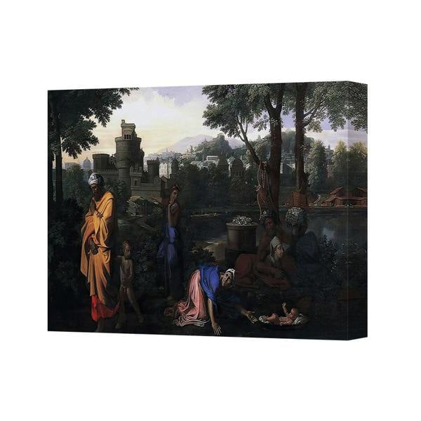 Benjamin Tate Design Canvas Wall Art Old Master Landscape With Figures In City Background