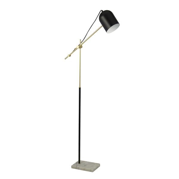 Lighting Collection BLACK, GOLD AND MARBLE TASK FLOOR LAMP