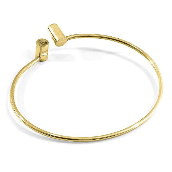 Anchor & Crew Wynne Capsule Midi Geometric 9ct Yellow Gold Bangle