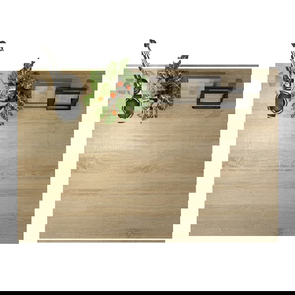 Furniture To Go Prima Desk 120 cm in Oak with Silver grey steel legs