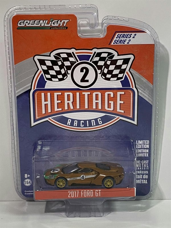 2017 ford gt #4 hertitage racing 1:64 scale greenlight 13220a
