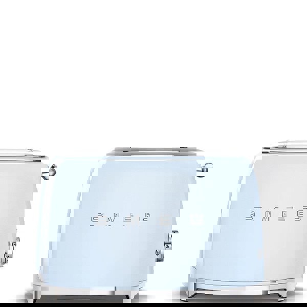 Smeg WKF01 Whistling Stovetop Kettle & TSF03 4-Slice Toaster Bundle