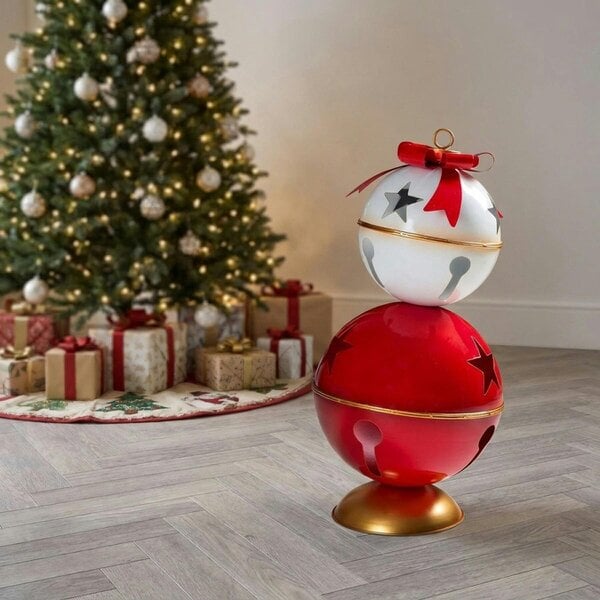 Garden Greatness Striking Two Tier Festive Metal Bells