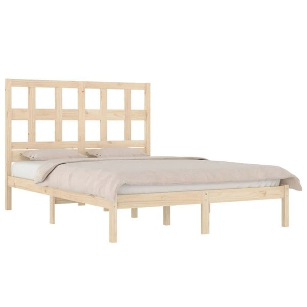 Berkfield Bed Frame Solid Wood Pine 120x190 cm Small Double