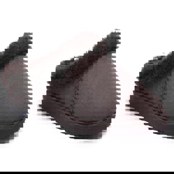 VIVA Polar Womens Faux Suede Clog Style House Slippers – Shearling-Lined