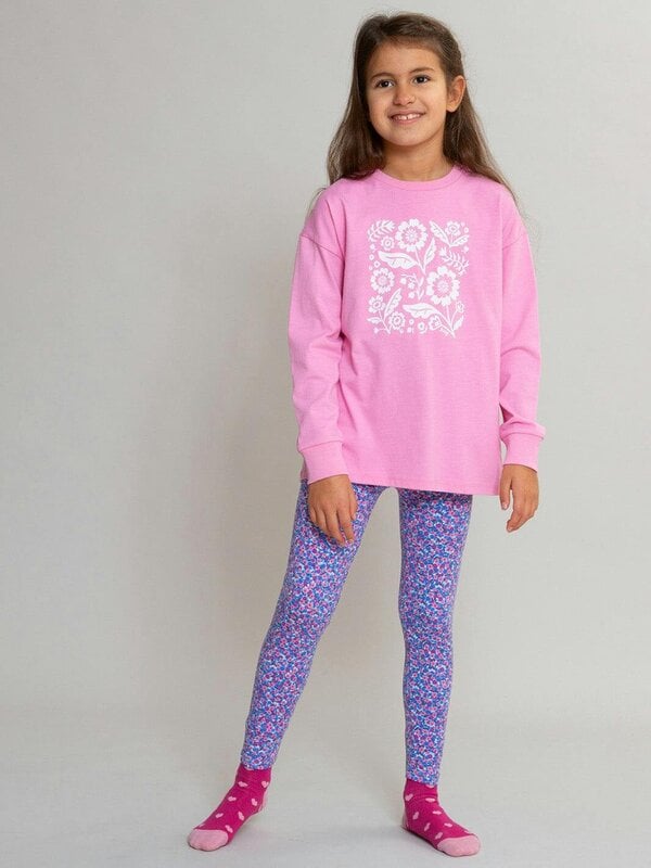 Kite Girls Organic Winter Berry Ditsy Leggings