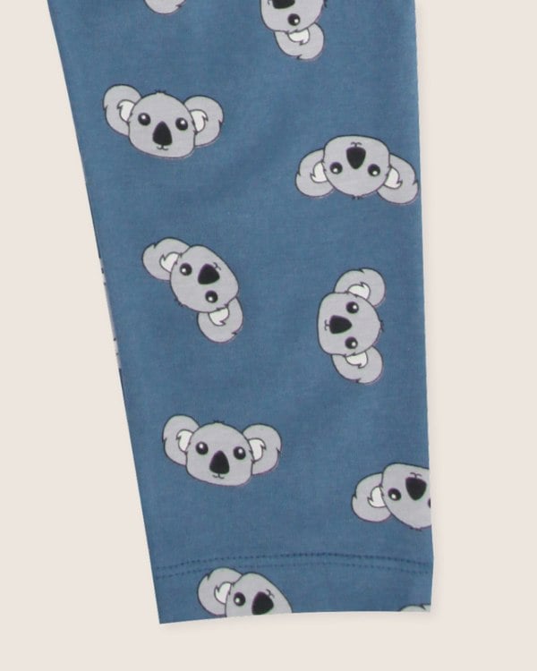 Organic Cotton Blue Koala Print Dungarees - image 5