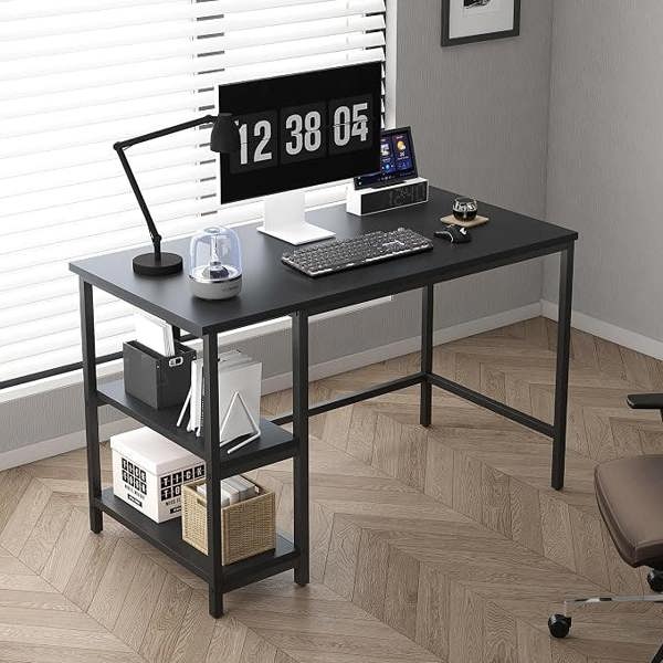 Computer Desk with 2 Adjustable shelves Chicago 100cm