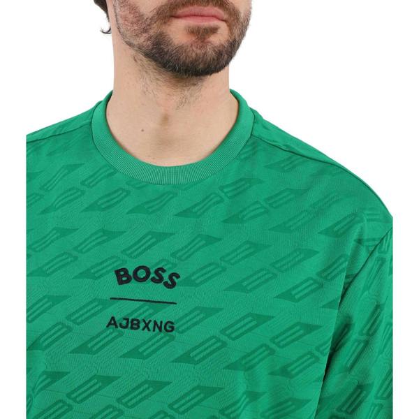 Boss Mens Ajbxng Talboa All-Over Print T-Shirt - Green - 