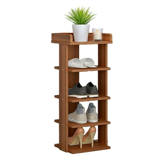 Neo Walnut Multi-Layer Wooden Shoe Rack
