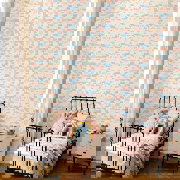 Hoopla Walls Fluffy Clouds - Pastel Riot 10m Wallpaper