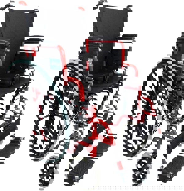 Aidapt Self propelled steel wheelchair Red
