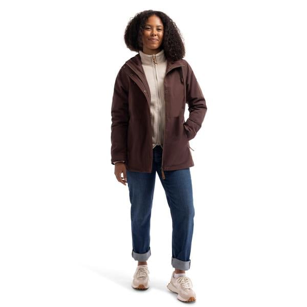Trespass Womens/Ladies Kamila 3 in 1 Waterproof Jacket - Mocha - 