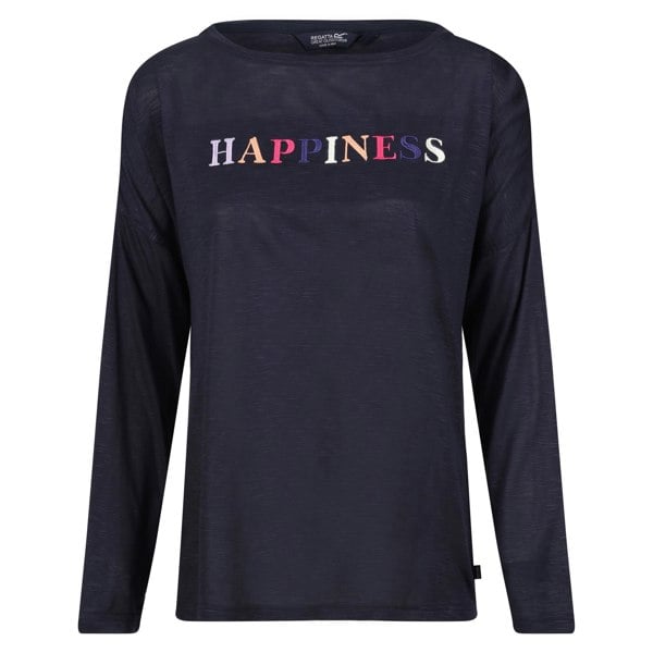 Regatta Womens/Ladies Carlene Happiness Long-Sleeved T-Shirt - Navy