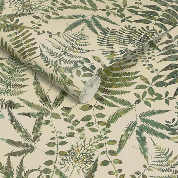 Clarissa Hulse Cloud Forest Pistachio Wallpaper