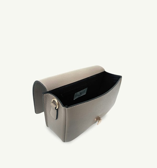 Apatchy London The Newbury Maxi Leather Bag - Mushroom