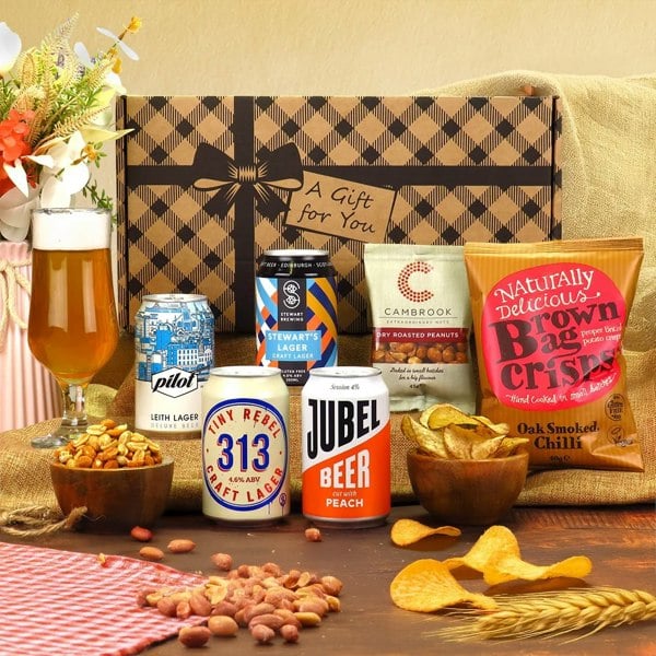 craft lager beer gift hamper