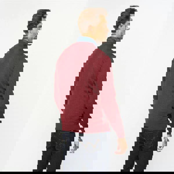 Gabicci G55M02 Fancy Vee Neck Sweater Gabicci Classic MULBERRY