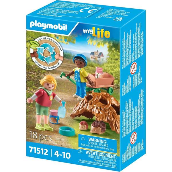 Playmobil Children with Hedgehog family - 71512 Playset