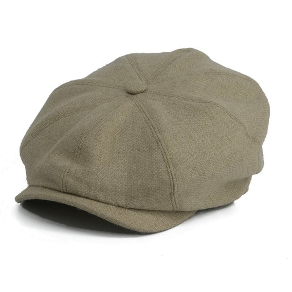 Gamble & Gunn Lloyd Soft Brown 8 Panel British Made Cap Merino, Angora & Cashmere Welsh Wool Mix 