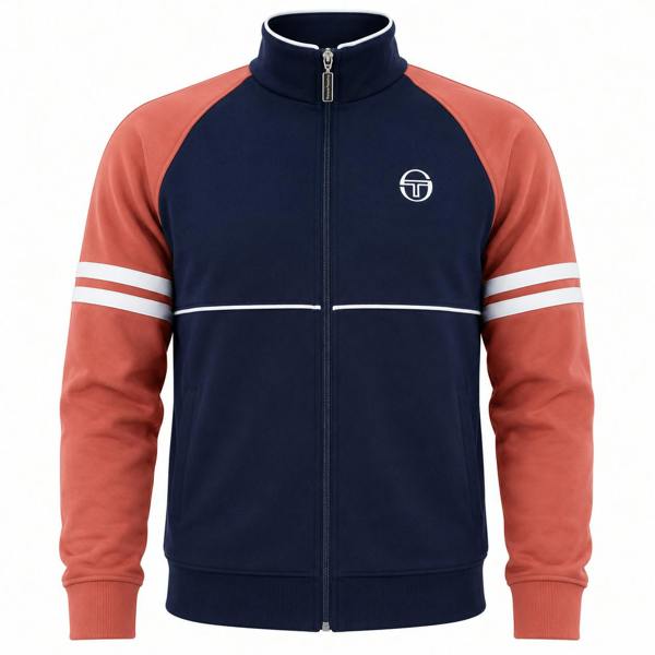 Sergio Tacchini Orion Track Top Jacket Maritime Blue/Light Mahogany/White