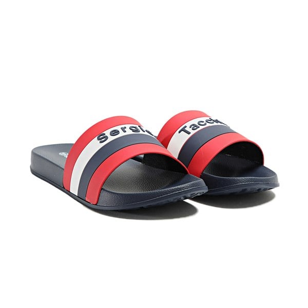 Sergio Tacchini San Remo Stripe Slides Navy/Red/White