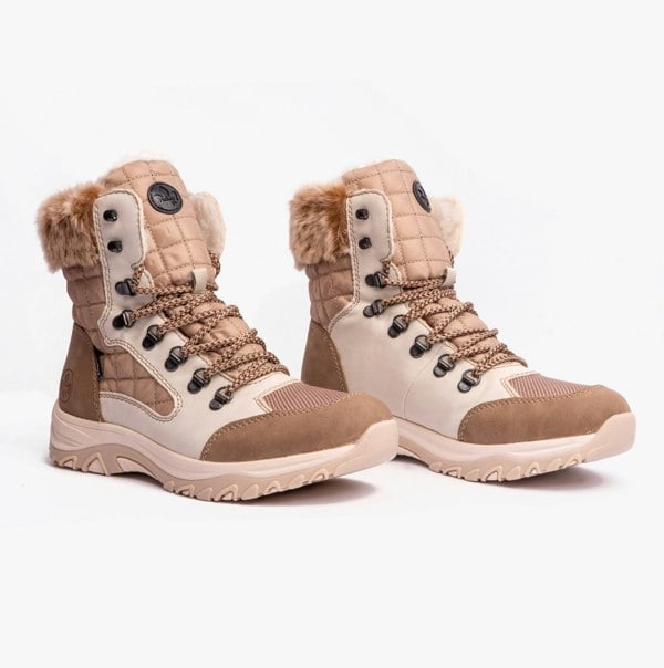 Rieker M9644-60 Womens Boots - Beige