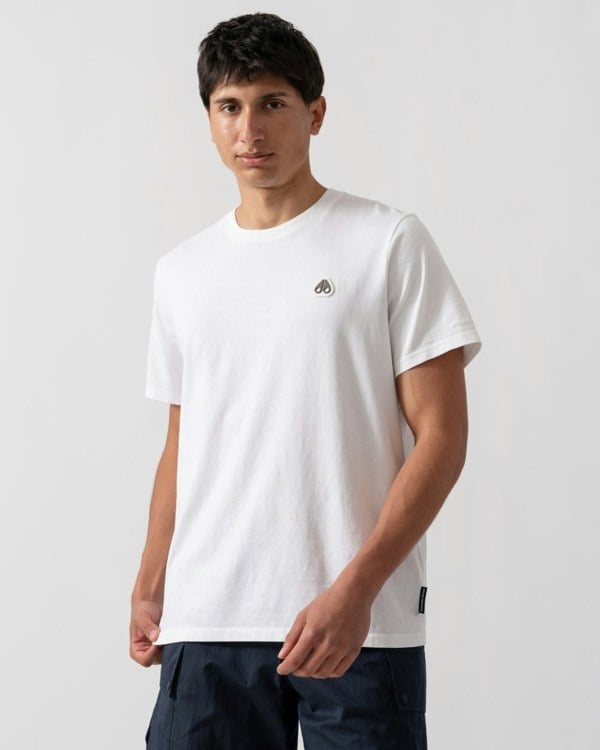 Moose Knuckles Crescent Mens T-Shirt - White 160