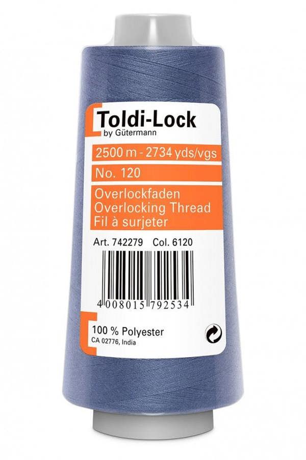 Gutermann Toldi Lock Overlocker Thread 2500m Polyester Thread Suitable For Dressmaking