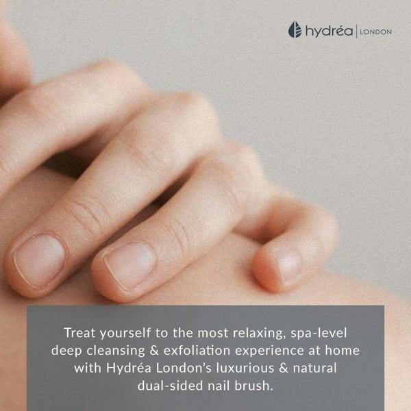 Hydréa London Premium Dual Sided Hand + Nail Brush With Cactus Bristle