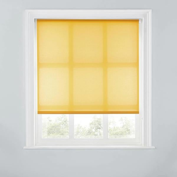 A.Unique Home Trimmable Daylight Roller Blind - 2FT - OCHRE - 60cm(W) x 170cm(L)