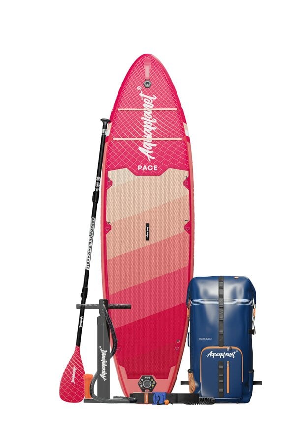 Aquaplanet PACE 10'6" Inflatable Paddle Board Package - Coral