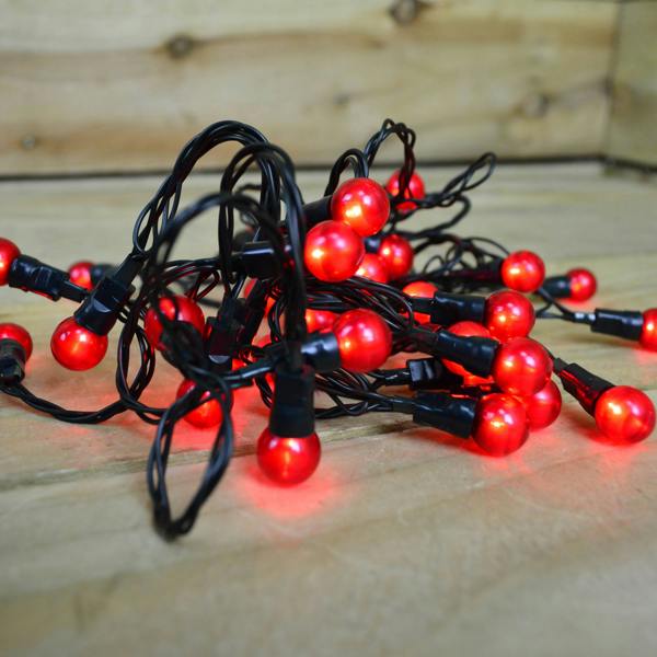 Samuel Alexander 10m 100 LED Premier Multi Action Outdoor Pearl Christmas Lights Red