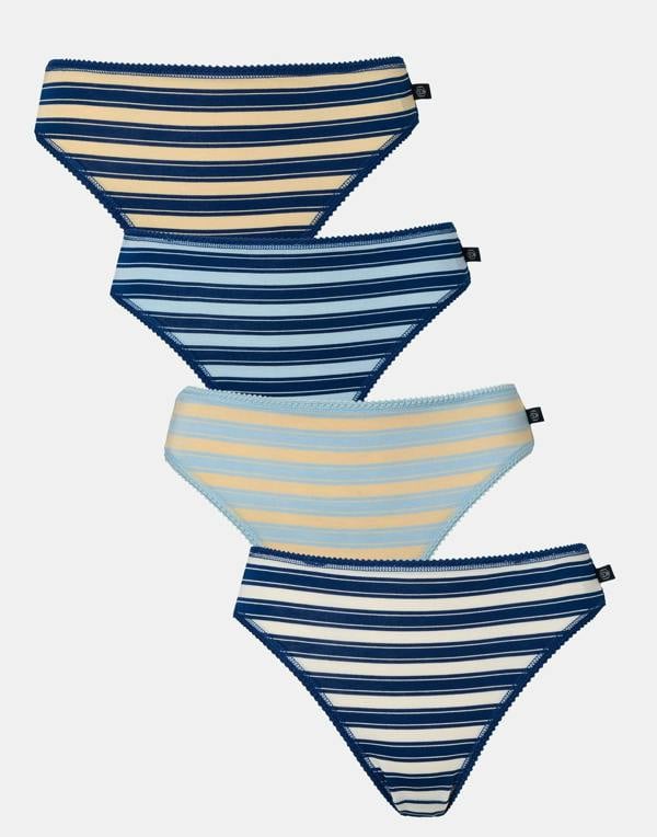 British Boxers Multipack 4 Pairs of Women's Bamboo High Leg Knickers – On the Pier