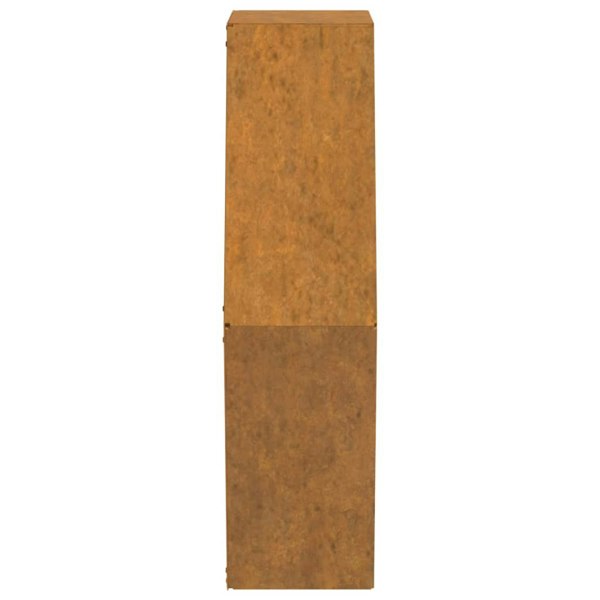 Berkfield Wall Planters 2 pcs Rusty Corten Steel 46x10x40 cm