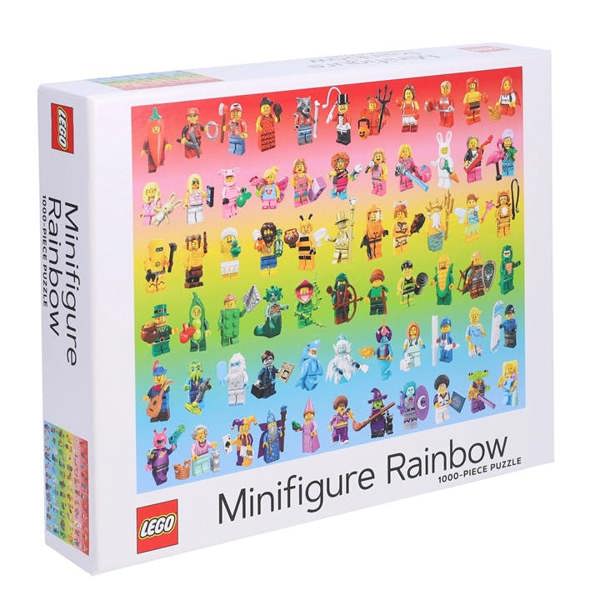 Chronicle Books Lego Minifigure Rainbow Jigsaw, Jigsaws & Puzzles, Entertainment, Gift