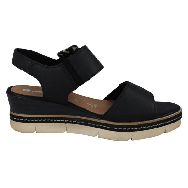 Remonte Ladies Remonte Leather Wedge Sandals D2L53