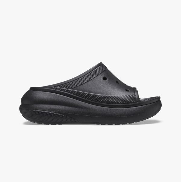 Crocs 208731-001 CRUSH SLIDE BLK Womens Clogs Black