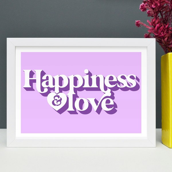 Hands & Hearts Happiness & love positivity art print