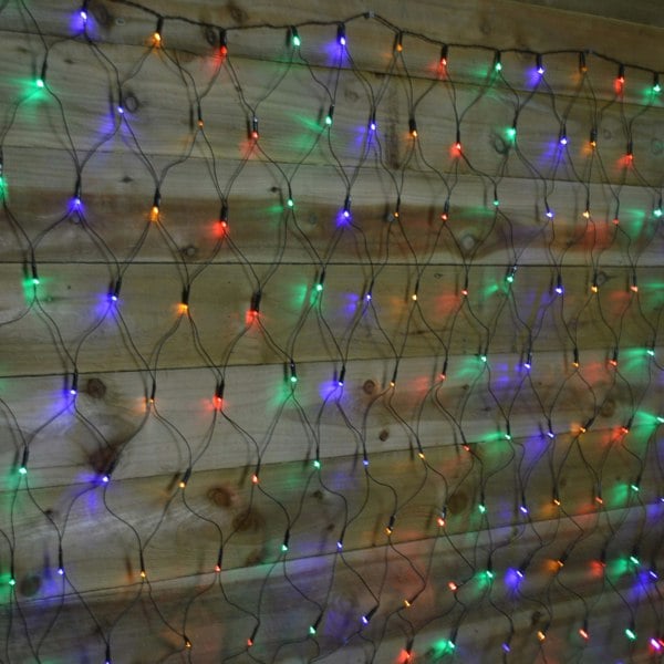 Samuel Alexander 1.7m x 1.2m 180 LED Premier Indoor Outdoor Multifunction Christmas Net Light with Timer in Multicoloured