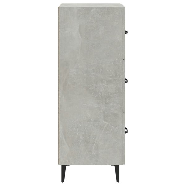 Berkfield Sideboard Concrete Grey 34.5x34x90 cm Engineered Wood