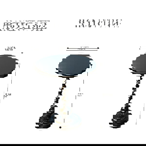 Xanthe Small Round Side Table, Black or White-Weilai Concept-Weilai Concept