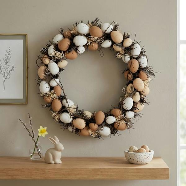 Garden Greatness Springtime Full Egg Easter Wreath