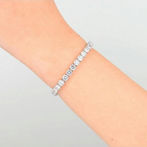 Spero London Sterling Silver 5mm Tennis Bracelet