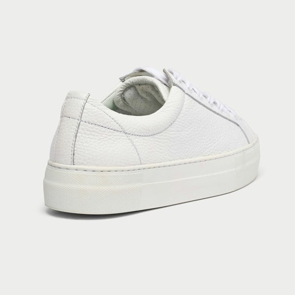 Saturn white sneakers back/side view