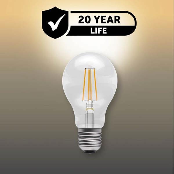 BELL Lighting E27 Edison Screw Dimmable LED Filament GLS 7W Light Bulbs